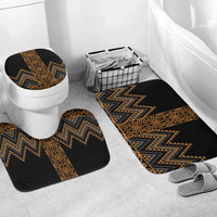Gold Aotearoa Mangopare Kowhaiwhai Niho Taniwha Bathroom Set Maori New Zealand - Polynesian Pride