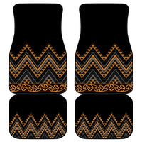 Gold Aotearoa Mangopare Kowhaiwhai and Niho Taniwha Car Mats Maori New Zealand