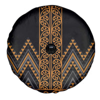 Gold Aotearoa Mangopare Kowhaiwhai and Niho Taniwha Spare Tire Cover Maori New Zealand