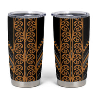 Gold Aotearoa Mangopare Kowhaiwhai and Niho Taniwha Tumbler Cup Maori New Zealand