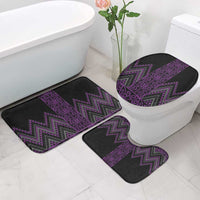 Purple Aotearoa Mangopare Kowhaiwhai Niho Taniwha Bathroom Set Maori New Zealand - Polynesian Pride
