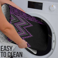 Purple Aotearoa Mangopare Kowhaiwhai Niho Taniwha Bathroom Set Maori New Zealand - Polynesian Pride