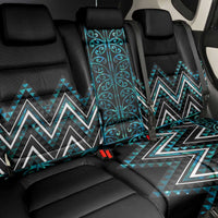 Paua Shell Aotearoa Mangopare Kowhaiwhai and Niho Taniwha Back Car Seat Cover Maori New Zealand