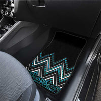 Paua Shell Aotearoa Mangopare Kowhaiwhai and Niho Taniwha Car Mats Maori New Zealand