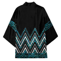 Paua Shell Aotearoa Mangopare Kowhaiwhai Niho Taniwha Kimono Maori New Zealand - Polynesian Pride