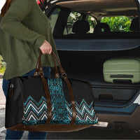 Paua Shell Aotearoa Mangopare Kowhaiwhai Niho Taniwha Travel Bag Maori New Zealand - Polynesian Pride