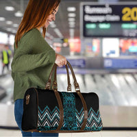 Paua Shell Aotearoa Mangopare Kowhaiwhai Niho Taniwha Travel Bag Maori New Zealand - Polynesian Pride