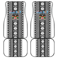 Fiji Day 1970 Car Mats For Fiji Ever Fiji Tapa Pattern White LT14 - Polynesian Pride