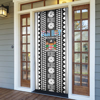Fiji Day 1970 Door Cover For Fiji Ever Fiji Tapa Pattern White LT14 - Polynesian Pride