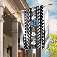 Fiji Day 1970 Garden Flag For Fiji Ever Fiji Tapa Pattern White