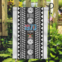 Fiji Day 1970 Garden Flag For Fiji Ever Fiji Tapa Pattern White