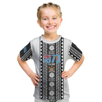 Fiji Day 1970 Kid T Shirt For Fiji Ever Fiji Tapa Pattern White