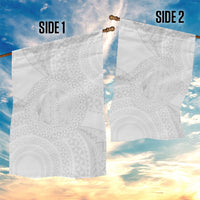Tonga White Sunday Garden Flag Fakame Tongan Ngatu Turtle