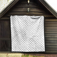 Tonga White Sunday Quilt Fakame Tongan Ngatu Turtle LT14 - Polynesian Pride