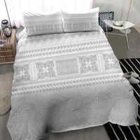 Samoa White Sunday Bedding Set Lotu Tamaiti Samoan Siapo Teuila Flowers