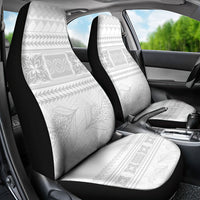 Samoa White Sunday Car Seat Cover Lotu Tamaiti Samoan Siapo Teuila Flowers LT14 - Polynesian Pride