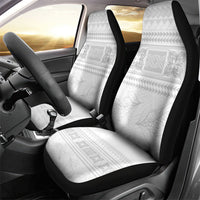 Samoa White Sunday Car Seat Cover Lotu Tamaiti Samoan Siapo Teuila Flowers LT14 - Polynesian Pride