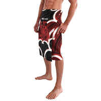 Whero Aotearoa Atua Tumatauenga Personalised Lavalava Maori God Of War Tiki With Taiaha LT14 - Polynesian Pride