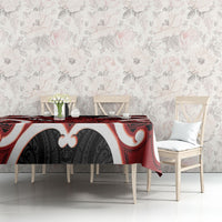 Whero Aotearoa Atua Tumatauenga Personalised Tablecloth Maori God Of War Tiki With Taiaha LT14 - Polynesian Pride