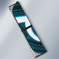 Kikorangi Aotearoa Atua Tumatauenga Personalised Auto Sun Shade Maori God Of War Tiki With Taiaha LT14 - Polynesian Pride