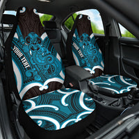 Kikorangi Aotearoa Atua Tumatauenga Personalised Car Seat Cover Maori God Of War Tiki With Taiaha