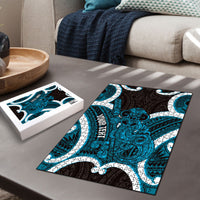 Kikorangi Aotearoa Atua Tumatauenga Personalised Puzzle Maori God Of War Tiki With Taiaha LT14 - Polynesian Pride