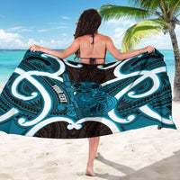 Kikorangi Aotearoa Atua Tumatauenga Personalised Sarong Maori God Of War Tiki With Taiaha LT14 - Polynesian Pride