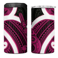 Mawhero Aotearoa Atua Tumatauenga 4 in 1 Can Cooler Tumbler Maori God Of War Tiki With Taiaha LT14 One Size: 16 oz Pink - Polynesian Pride