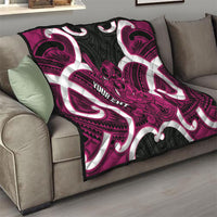 Mawhero Aotearoa Atua Tumatauenga Personalised Quilt Maori God Of War Tiki With Taiaha LT14 - Polynesian Pride