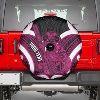 Mawhero Aotearoa Atua Tumatauenga Personalised Spare Tire Cover Maori God Of War Tiki With Taiaha LT14 - Polynesian Pride