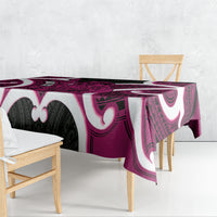 Mawhero Aotearoa Atua Tumatauenga Personalised Tablecloth Maori God Of War Tiki With Taiaha LT14 - Polynesian Pride