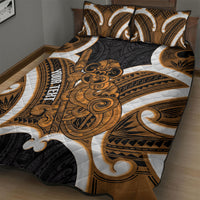 Karaka Aotearoa Atua Tumatauenga Personalised Quilt Bed Set Maori God Of War Tiki With Taiaha LT14 - Polynesian Pride