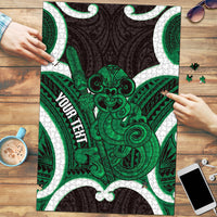 Kakariki Aotearoa Atua Tumatauenga Personalised Puzzle Maori God Of War Tiki With Taiaha