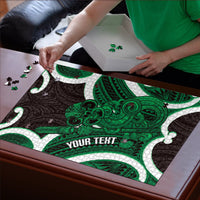 Kakariki Aotearoa Atua Tumatauenga Personalised Puzzle Maori God Of War Tiki With Taiaha
