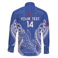Custom Manu Samoa Rugby 2024 Family Matching Long Sleeve Bodycon Dress and Hawaiian Shirt Go Champions Samoan Tattoo