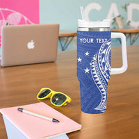 Custom Manu Samoa Rugby 2024 Tumbler With Handle Go Champions Samoan Tattoo