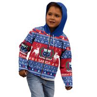 Personalised Samoa Christmas Kid Hoodie Samoan Coat Of Arms Manuia Le Kirisimas LT14 - Polynesian Pride