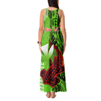 Personalised Hawaii Christmas Tank Maxi Dress Mele Kalikimaka Kakau Polynesian Shark Tattoo LT14 - Polynesian Pride