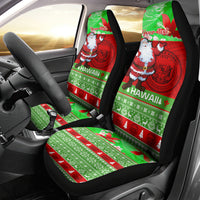 Personalised Hawaii Christmas Car Seat Cover Mele Kalikimaka Hawaiian Santa Tropical Vibes LT14 - Polynesian Pride