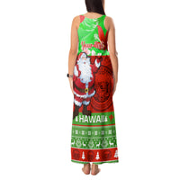 Personalised Hawaii Christmas Tank Maxi Dress Mele Kalikimaka Hawaiian Santa Tropical Vibes LT14 - Polynesian Pride