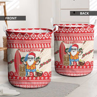 Hawaii Christmas Six Seven Laundry Basket Mele Kalikimaka Funny Santa 67 Gen Alpha Slang - Polynesian Pride