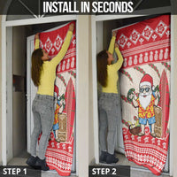 Hawaii Christmas Six Seven Door Cover Mele Kalikimaka Funny Santa 67 Gen Alpha Slang - Polynesian Pride