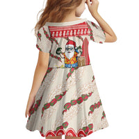 Hawaii Christmas Six Seven Family Matching Long Sleeve Bodycon Dress and Hawaiian Shirt Mele Kalikimaka Funny Santa 67 Gen Alpha Slang LT14 - Polynesian Pride