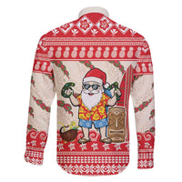 Hawaii Christmas Six Seven Family Matching Long Sleeve Bodycon Dress and Hawaiian Shirt Mele Kalikimaka Funny Santa 67 Gen Alpha Slang - Polynesian Pride