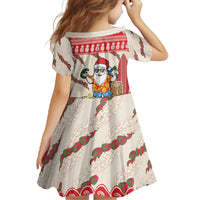 Hawaii Christmas Six Seven Family Matching Off The Shoulder Long Sleeve Dress and Hawaiian Shirt Mele Kalikimaka Funny Santa 67 Gen Alpha Slang LT14 - Polynesian Pride