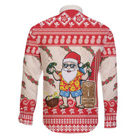 Hawaii Christmas Six Seven Family Matching Short Sleeve Bodycon Dress and Hawaiian Shirt Mele Kalikimaka Funny Santa 67 Gen Alpha Slang - Polynesian Pride