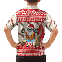 Hawaii Christmas Six Seven Family Matching Tank Maxi Dress and Hawaiian Shirt Mele Kalikimaka Funny Santa 67 Gen Alpha Slang LT14 - Polynesian Pride