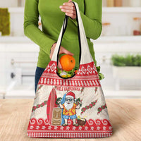 Hawaii Christmas Six Seven Grocery Bag Mele Kalikimaka Funny Santa 67 Gen Alpha Slang - Polynesian Pride