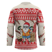 Hawaii Christmas Six Seven Hockey Jersey Mele Kalikimaka Funny Santa 67 Gen Alpha Slang - Polynesian Pride