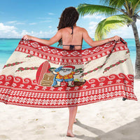 Hawaii Christmas Six Seven Sarong Mele Kalikimaka Funny Santa 67 Gen Alpha Slang - Polynesian Pride